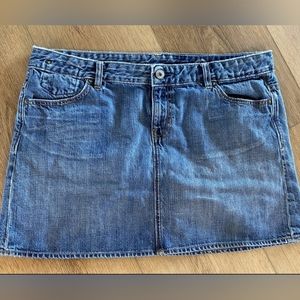 Gap 1969 Jeans denim low rise y2k mini skirt 16 tall 100% cotton 00s rock sexy.